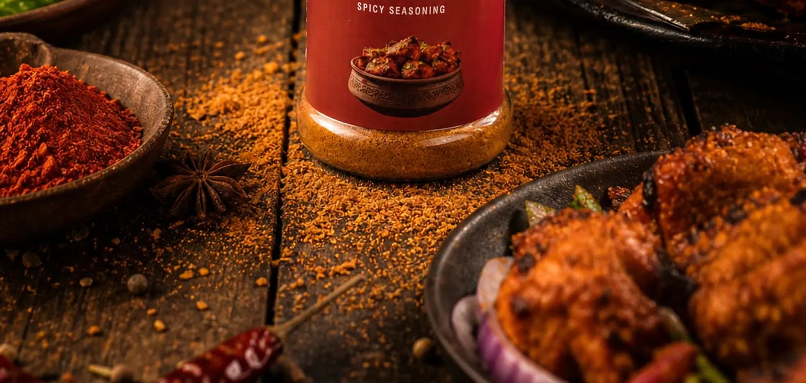Kashaf spices on a kitchen table